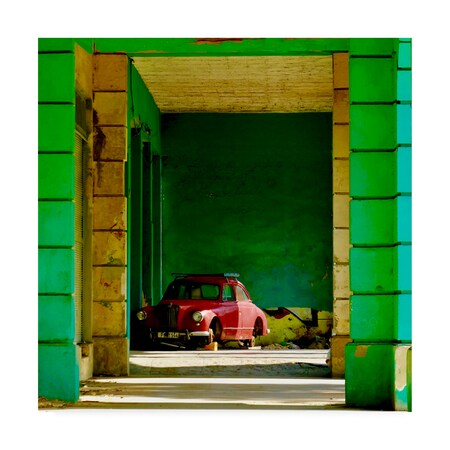 Trademark Fine Art Yawen Wu 'Cuba Impression 17 Havana' Canvas Art, 18x18 1X09445-C1818GG